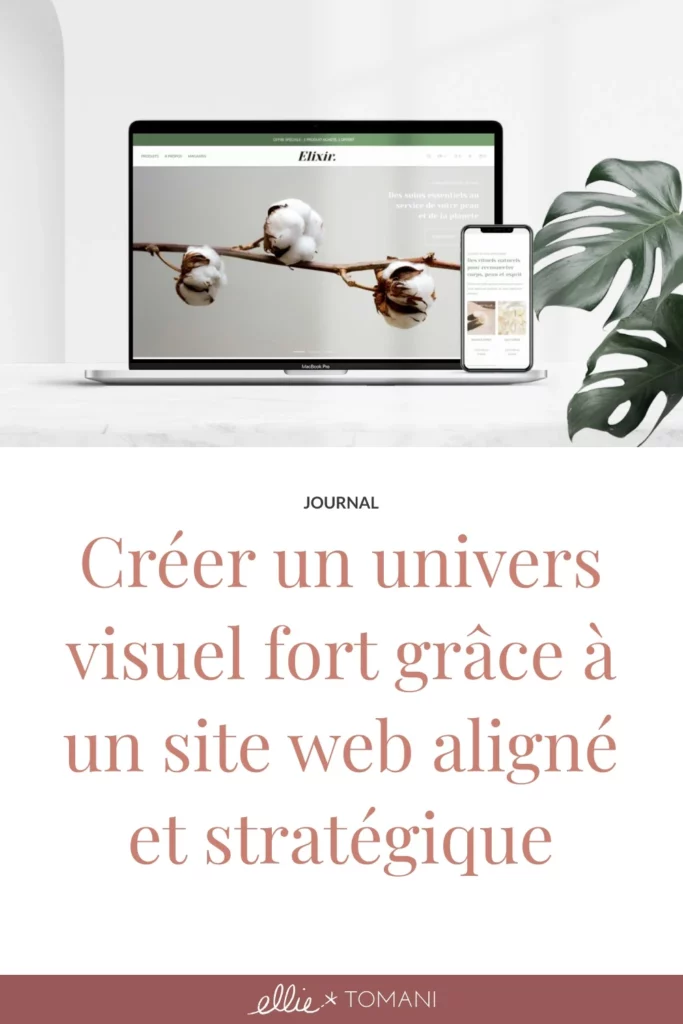 Visuel Article Créer un site web aligné - Ellie Tomani Visuel Article Créer un site web aligné