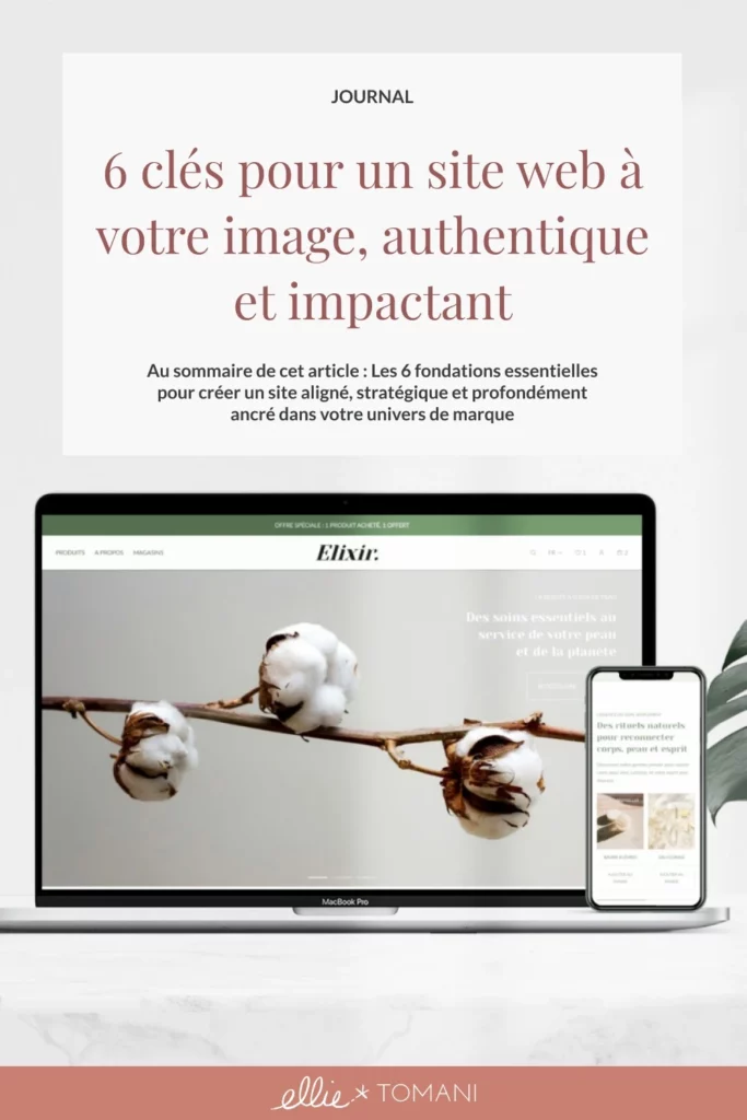 Visuel Article Créer un site web aligné - Ellie Tomani Visuel Article Créer un site web aligné