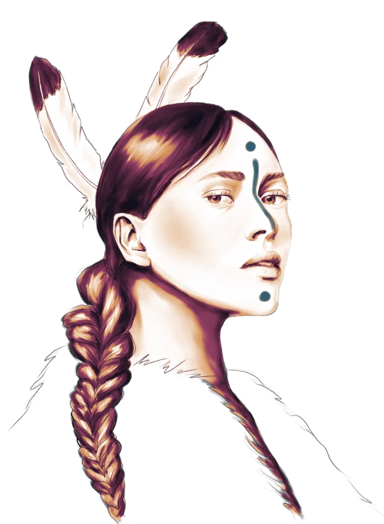 Illustration Femme Amérindienne