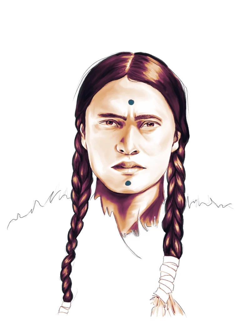 Illustration Homme Amérindien