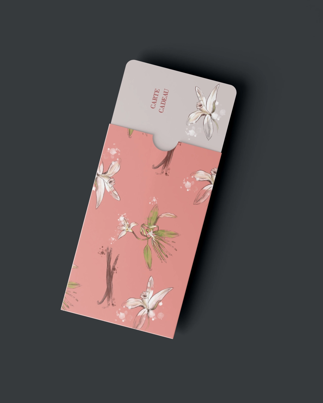Carte cadeau illustrée vanille