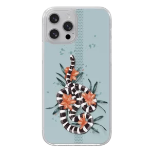 Coque illustrée Interlaced Tricot Rayé et Hibiscus