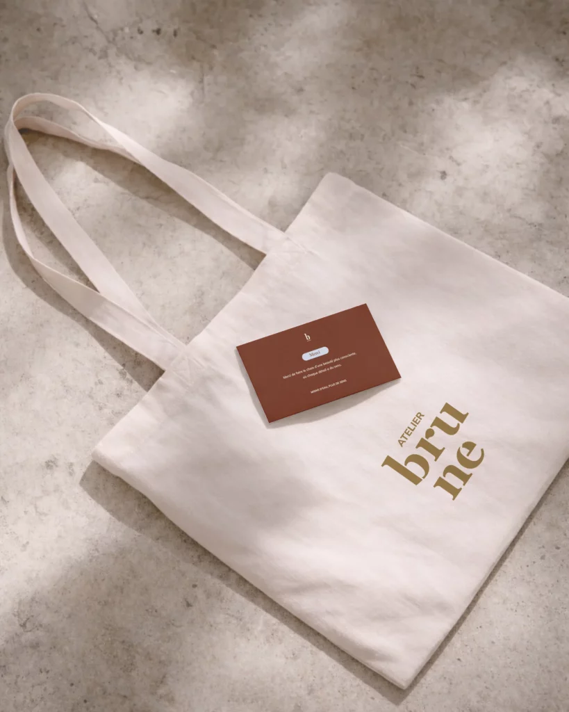 Tote Bag Carte Atelier Brune
