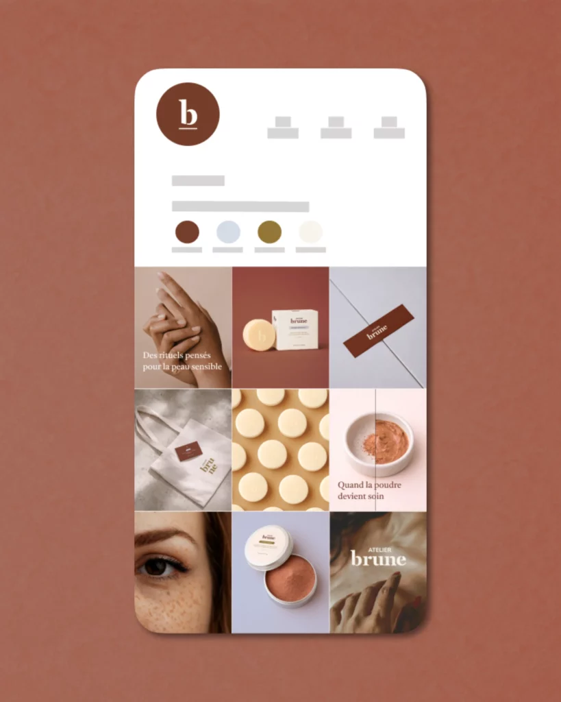 Feed Instagram Atelier Brune