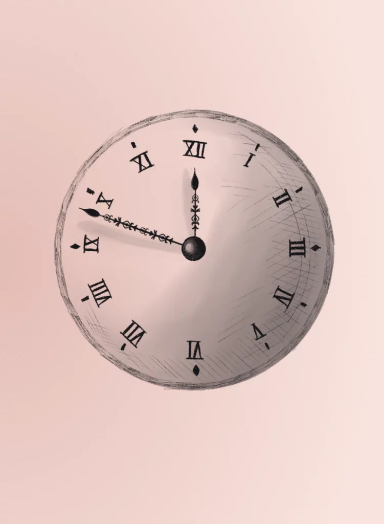 Illustration Croquis Horloge