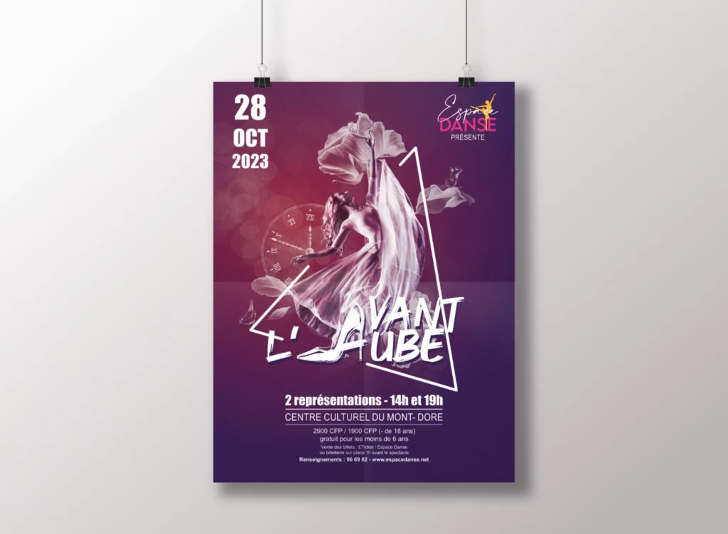 Affiche Spectacle Danse Avant l'aube