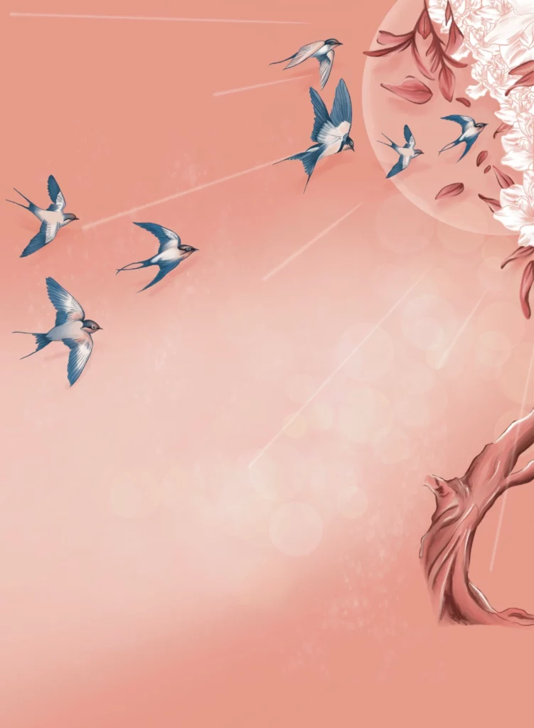 Illustration Envol Hirondelles
