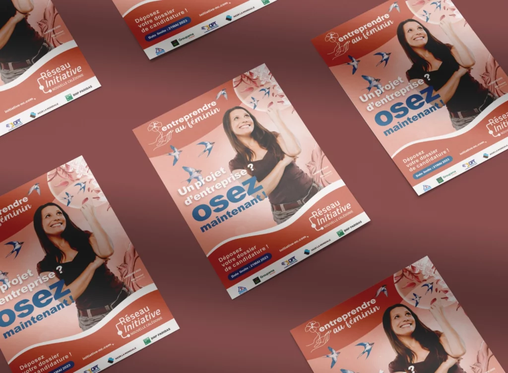 Affiche Entreprendre au féminin Hirondelles