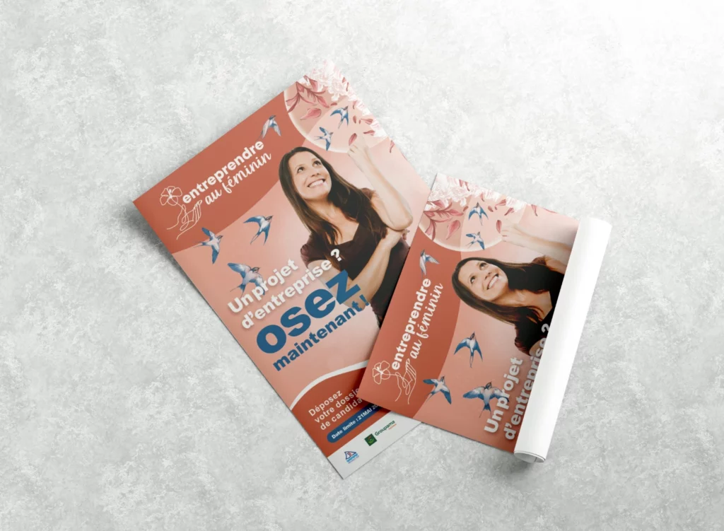 Affiche Entreprendre au féminin Hirondelles