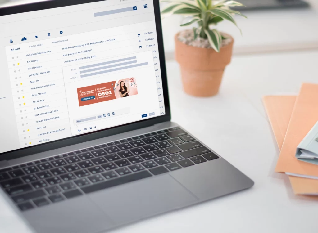Signature Mail Entreprendre au féminin Hirondelles