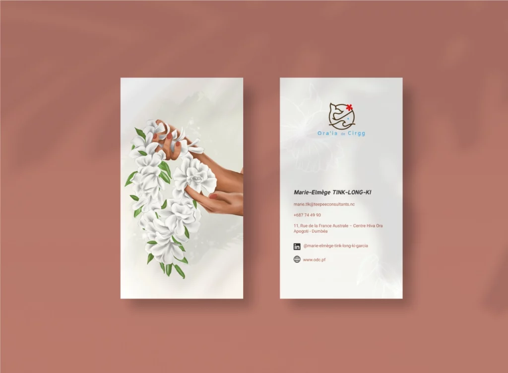 Cartes de visite illustrées pour ODC