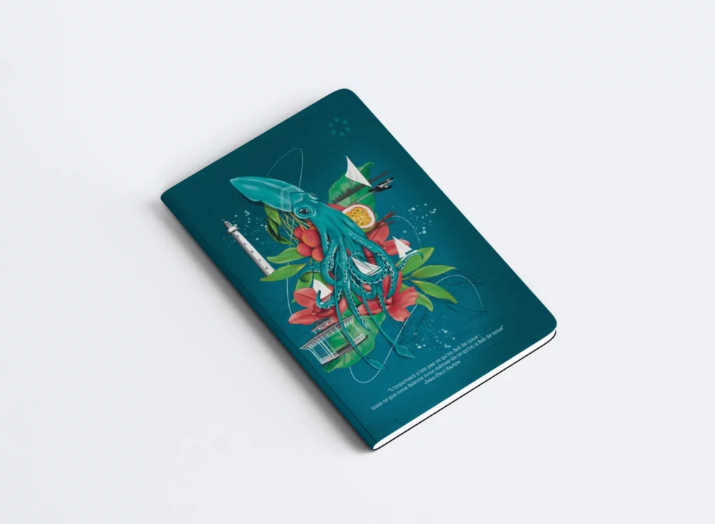 Cahier Calamar Fruits, Plantes et Emblèmes de Nouvelle Calédonie
